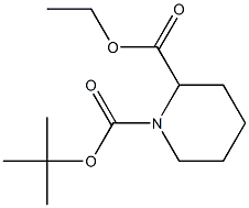 Ethyl N-Boc-piperidine-2-carboxylate Struktur