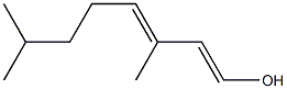 trans-3,7-DIMETHYLOCTADIENE-1-OL Struktur