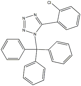 5-(2-Chlorophenyl)-1-(Triphenylmethyl)-1H-tetrazole Struktur