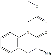 (R)-METHYL2-(3-AMINO-2-OXO-3,4-DIHYDROQUINOLIN-1(2H)-YL)ACETATE Struktur