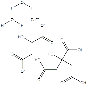 CALCIUMMALATEDIHYDRATECITRATE Struktur