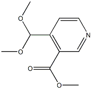 4-(DIMETHOXYMETHYL)-3-PYRIDINECARBOXYLIC ACID METHYL ESTER Struktur