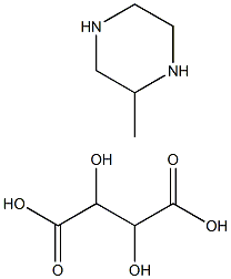 2-methylpiperazine tartrate Struktur