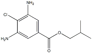 3,5-diamino-4-chlorobenzoate isobutyl ester Struktur