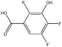 3-hydroxyl-2,4,5-trifluoro benzoic acid Struktur