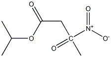 3-nitroacetoacetic acid isopropyl ester Struktur