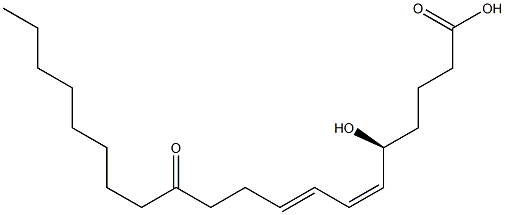 (5S,6Z,8E)-5-hydroxy-12-oxoicosa-6,8-dienoic acid Struktur