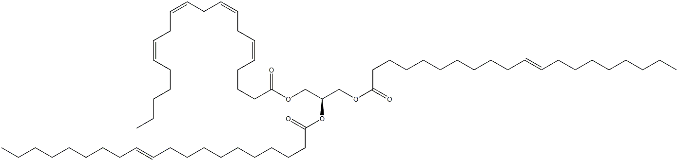 1,2-di-(11Z-eicosenoyl)-3-(5Z,8Z,11Z,14Z-eicosatetraenoyl)-sn-glycerol Struktur