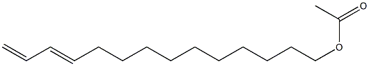 11,13-Tetradecadien-1-ol acetate Struktur