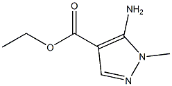 1-methyl-4-ethoxycarbonyl-5-aminopyrazole Struktur