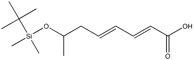 2,4-Octadienoic acid, 7-(t-butyldimethylsilyloxy)- Struktur