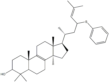 23-(Phenylsulfanyl)lanosta-8,24-dien-3-ol Struktur