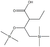 2-Ethyl-3-trimethylsilyloxy(trimethylsilyl)butyrate Struktur