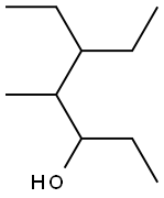 5-Ethyl-4-methyl-3-heptanol. Struktur