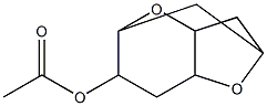 Acetic acid, 2,7-dioxatricyclo[4.3.1.0(3,8)]dec-5-yl ester Struktur