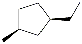 cis-1-Ethyl-3-methylcyclopentane. Struktur