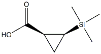 cis-2-Trimethylsilyl-cyclopropane-1-carboxylic acid Struktur