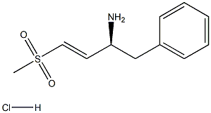 (E)-(3S)-3-Amino-1-(methylsulphonyl)-4-phenylbut-1-ene hydrochloride Struktur