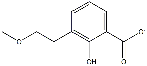 2-HYDROXY-3-METHOXY ETHYLBENZOATE Struktur