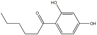 2,4-dihydroxyphenyl n-pentyl ketone Struktur