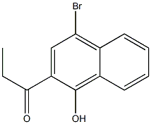 4-bromo-2-propionyl-1-naphthol Struktur