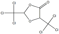 2,5-bis(trichloromethyl)-1,3-dioxolan-4-one Struktur