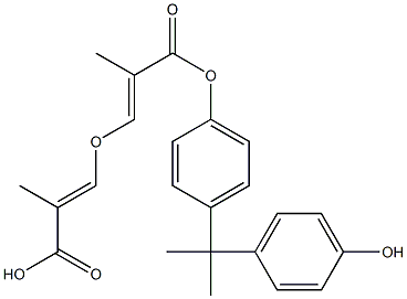 Bisphenol A epoxy dimethacrylate Struktur