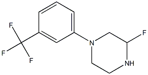 3-fluoro-N-(alpha,alpha,alpha-trifluoro-3-tolyl)piperazine Struktur