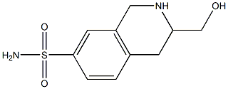 7-aminosulfonyl-3-hydroxymethyl-1,2,3,4-tetrahydroisoquinoline Struktur