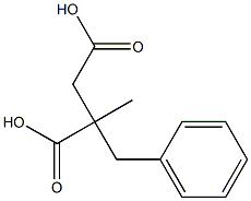 2-benzyl-2-methylsuccinic acid Struktur