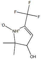 4-hydroxy-5,5-dimethyl-2-trifluoromethylpyrroline-1-oxide Struktur