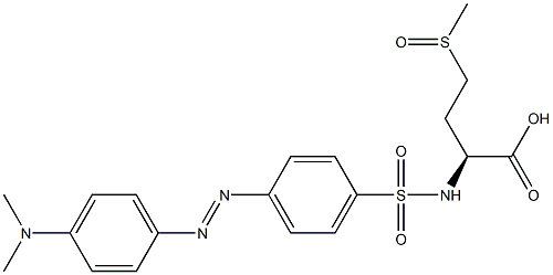 4-dimethylaminoazobenzene-4'-sulfonylmethionine sulfoxide Struktur