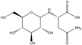 glucosylasparagine Struktur