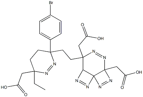 1,4,7,10-tetraaza-7-(4-bromophenyl)-1,4,10-tri(carboxymethyl)dodecane Struktur