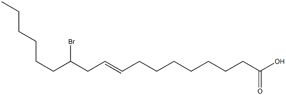 12-bromo-9-octadecenoic acid Struktur