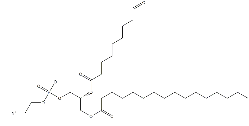 1-palmitoyl-2-(9-oxononanoyl)-sn-glycero-3-phosphocholine Struktur