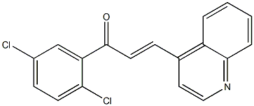 1-(2,5-dichlorophenyl)-3-(4-quinolinyl)-2-propen-1-one Struktur