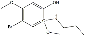 1,2,5-dimethoxy-4-bromophenol-2-aminopropane Struktur