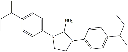 1,3-bis(4-sec-butylphenyl)-4,5-dihydroimidazol-2-ylamine Struktur