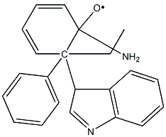 1,2-dihydro-2-ethyl-2-phenyl-3H-indole-3-phenylimino-1-oxyl Struktur