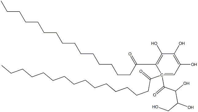 1,2-dipalmitoylgalloylglycerol Struktur