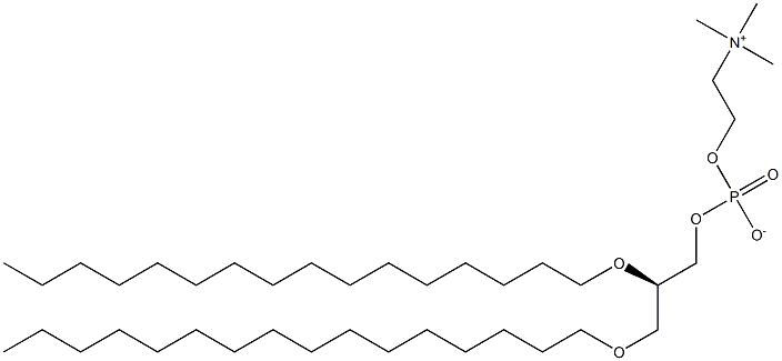 1,2-dihexadecyl-sn-glycero-3-phosphocholine Struktur