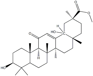 methyl 18-hydroxyglycyrrhetate Struktur