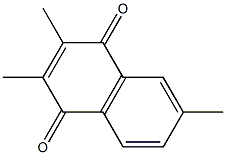 2,3,6-trimethyl-1,4-naphthoquinone Struktur