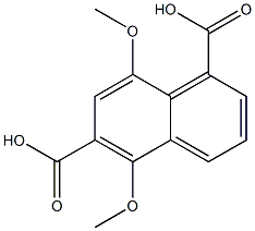 5,8-dimethoxynaphthalene-1,6-dicarboxylic acid Struktur