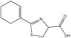 4,5-dihydro-2-(2,4-dihydroxphenyl)thiazole-4-carboxylic acid Struktur