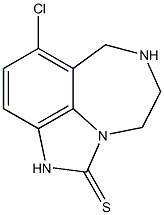 8-chlorotetrahydroimidazo(4,5,1-jk)(1,4)-benzodiazepin-2(1H)-thione Struktur