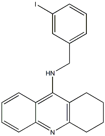 1,2,3,4-tetrahydro-N-(3-iodophenyl-methyl)-9-acridinamine Struktur