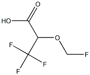 3,3,3-trifluoro-2-(fluoromethoxy)propanoic acid Struktur