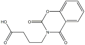 4-(3,4-dihydro-2,4-dioxo-2H-1,3-benzoxazin-3-yl)butyric acid Struktur